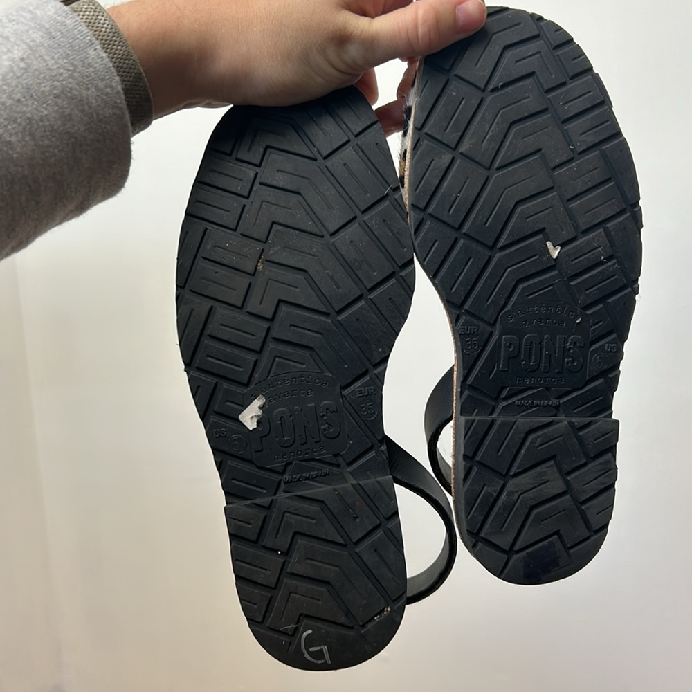 Pons Animal Print Slingback Sandals - Picture 4 of 4